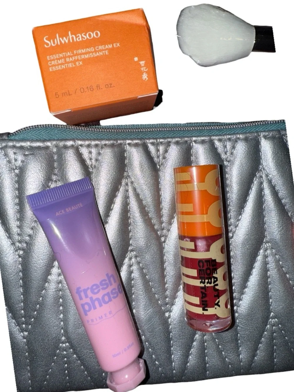 Makeup Bag Set -New! cosmetics: primer, blush, brush, lipgloss, face cream 👄